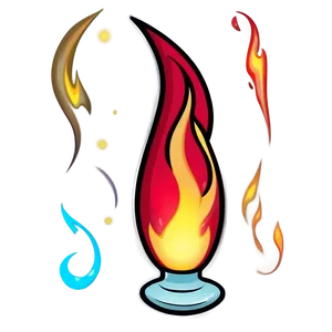 Magical Flame Cartoon Png 31 PNG image