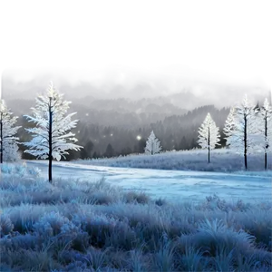 Magical Frosty Landscape Png 06292024 PNG image