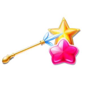 Magical Girl Star Wand PNG Uxm PNG