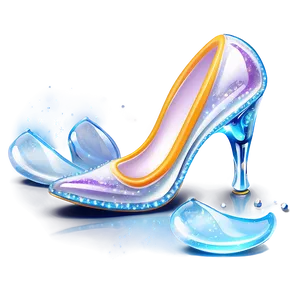 Magical Glass Slipper Graphic Png 06132024 PNG image