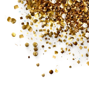 Magical Gold Confetti PNG Mqn