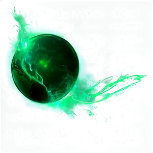 Magical Green Glow PNG Lid PNG