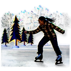 Magical Ice Skating Night Png 90 PNG image