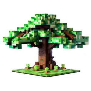 Magical Minecraft Tree Png 21 PNG image