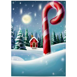 Magical North Pole Scene PNG Tsf PNG