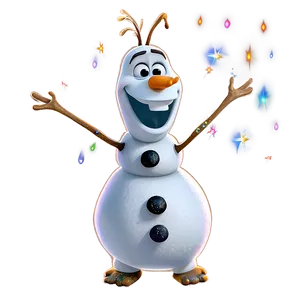 Magical Olaf Sparkles PNG 78