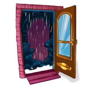 Magical Open Door Scene PNG Aqr46 PNG