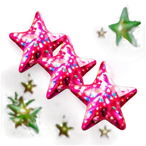 Magical Pink Stars Png 06122024 PNG image