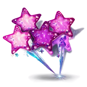 Magical Pink Stars Png 68 PNG image