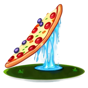 Magical Pizza Cartoon Adventure PNG Nrw52 PNG