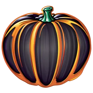Magical Pumpkin Outline Visualization PNG Uvp19 PNG