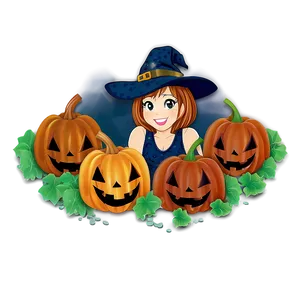 Magical Pumpkin Patch Evening Png 16 PNG image