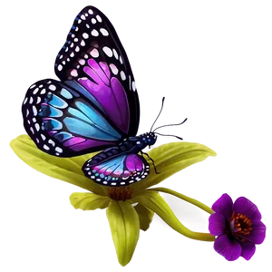 Magical Purple Butterfly Png 8 PNG image