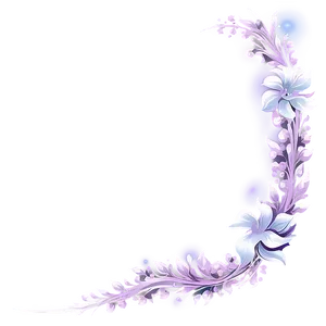 Magical Purple Unicorn Border PNG Cmj67 PNG