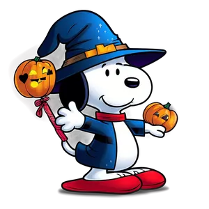 Magical Snoopy Halloween PNG Yid