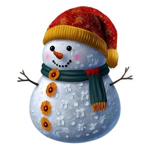 Magical Snowman At Night Png Gdg21 PNG image