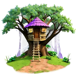 Magical Treehouse Scenes Png 06282024 PNG image