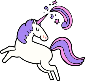 Magical Unicorn Illustration PNG image