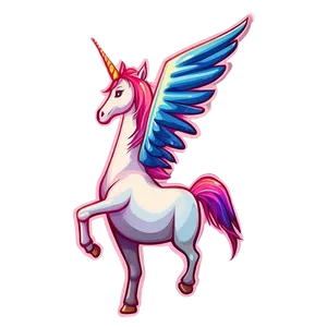 Magical Unicorn Stickers Png 06272024 PNG image