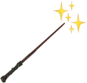 Magical Wandwith Sparks PNG