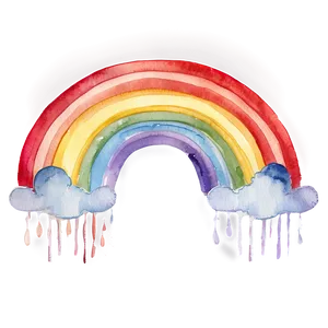 Magical Watercolor Rainbow Png 74 PNG image