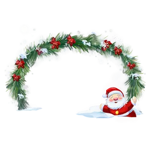 Magical Winter Holiday Border Png 72 PNG image