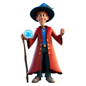 Magical Wizard Cartoon Character PNG 06122024 PNG