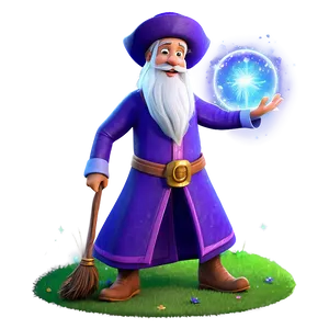 Magical Wizard Cartoon Character Png Fmd PNG image