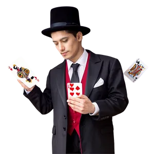 Magician Cards Trick Png 85 PNG image