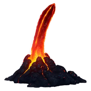 Magma Burning Lava PNG 89