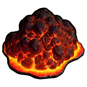 Magma Glowing Hot PNG Jmu