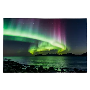 Magnificent Aurora Over Seascape Png Tct64 PNG image