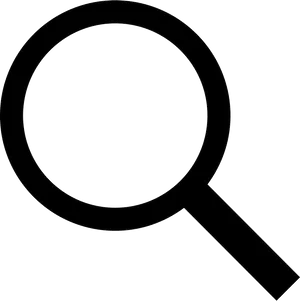 Magnifying Glass Icon Black PNG image