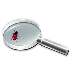 Magnifying Glass With Bug PNG 05042024