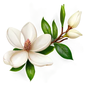 Magnolia Flower Bouquet Png Lkp15 PNG image