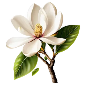 Magnolia Flower Vector PNG Qhu66 PNG