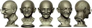 Mahatma Gandhi Bustsin Sequence PNG image