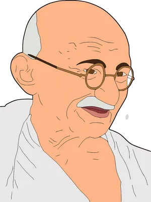 Mahatma Gandhi Illustration PNG image