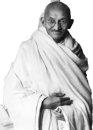 Mahatma Gandhi Portrait PNG image