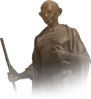 Mahatma Gandhi Statue Profile PNG image