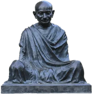 Mahatma Gandhi Statue Sculpture PNG image