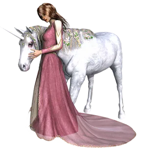 Maiden_with_ White_ Unicorn