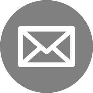 Mail Envelope Icon Gray Background PNG image
