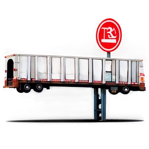 Mail Truck Crossing Bridge PNG 06282024
