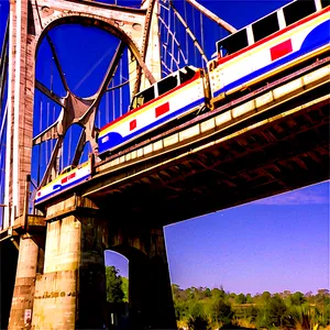 Mail Truck Crossing Bridge PNG Gwc79 PNG