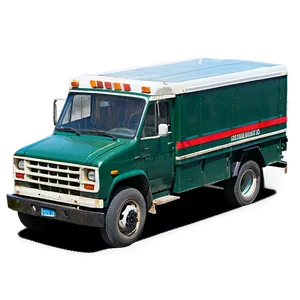 Mail Truck On Rural Road PNG 06282024