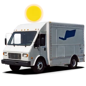 Mail Truck Under The Sun PNG Ipw20 PNG