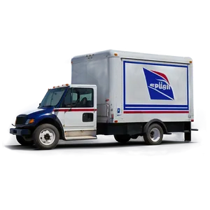 Mail Truck With Open Back PNG 40