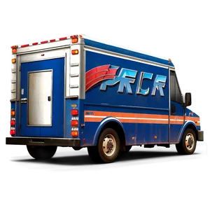 Mail Truck With Open Back PNG Ylk29 PNG