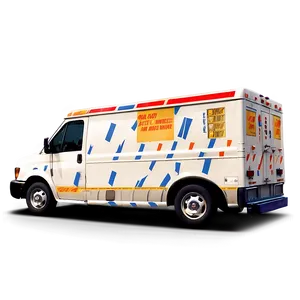 Mail Truck With Parcel Boxes PNG Drj50 PNG